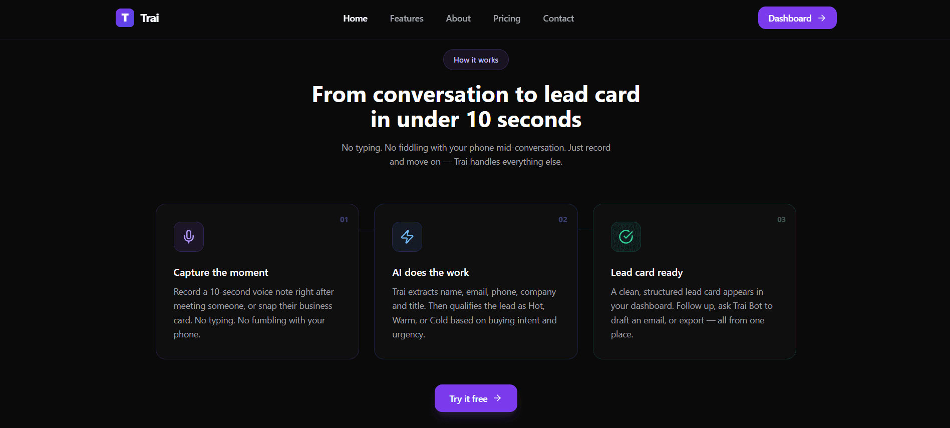 Trai — AI Lead Capture for Networking Events image 2