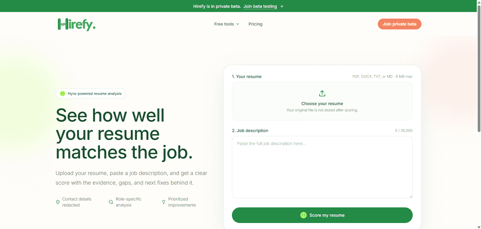 AI Resume Builder for First Jobs | Hirefy image 2