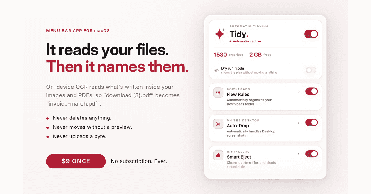 Tidy image 1