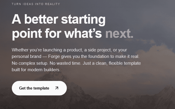 Forge — Next.js 16 Landing Page Starter image 3