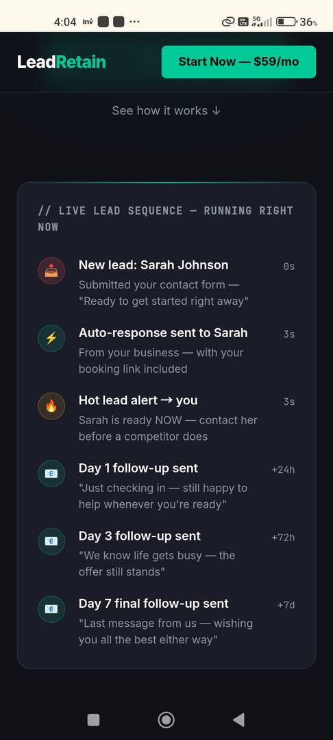 LeadRetain — Never Lose Another Lead Again image 3