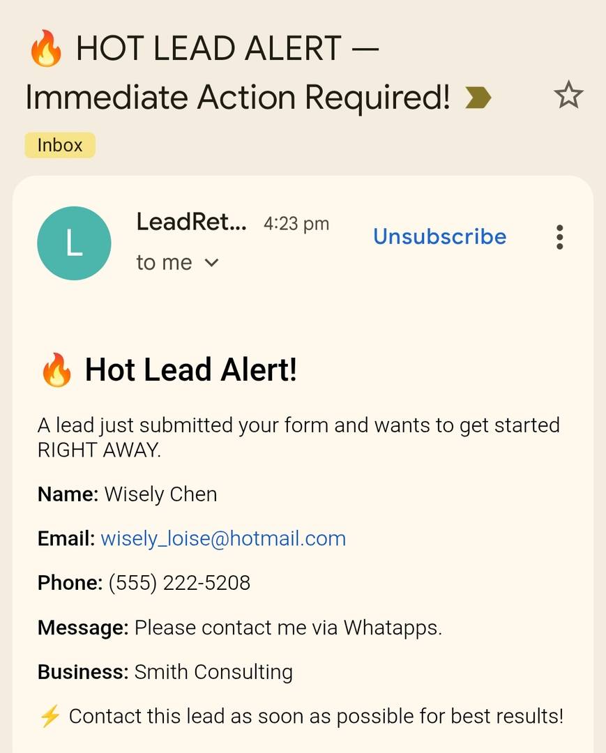 LeadRetain — Never Lose Another Lead Again image 5