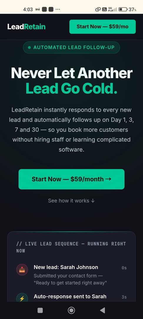 LeadRetain — Never Lose Another Lead Again image 2