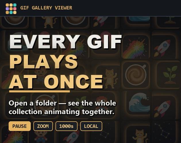Animated GIF Gallery Viewer