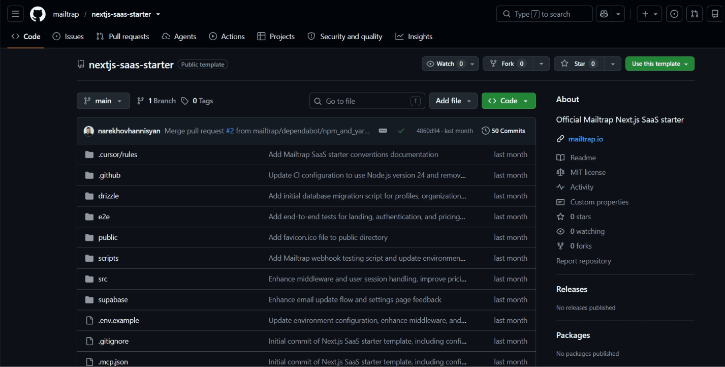 NextJS Mailtrap SaaS Starter image 2