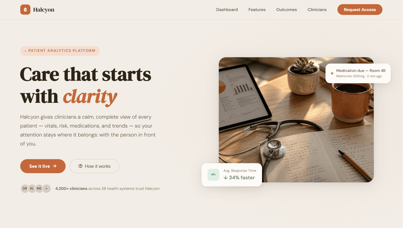 Halcyon — Patient Analytics for Clinicians image 1