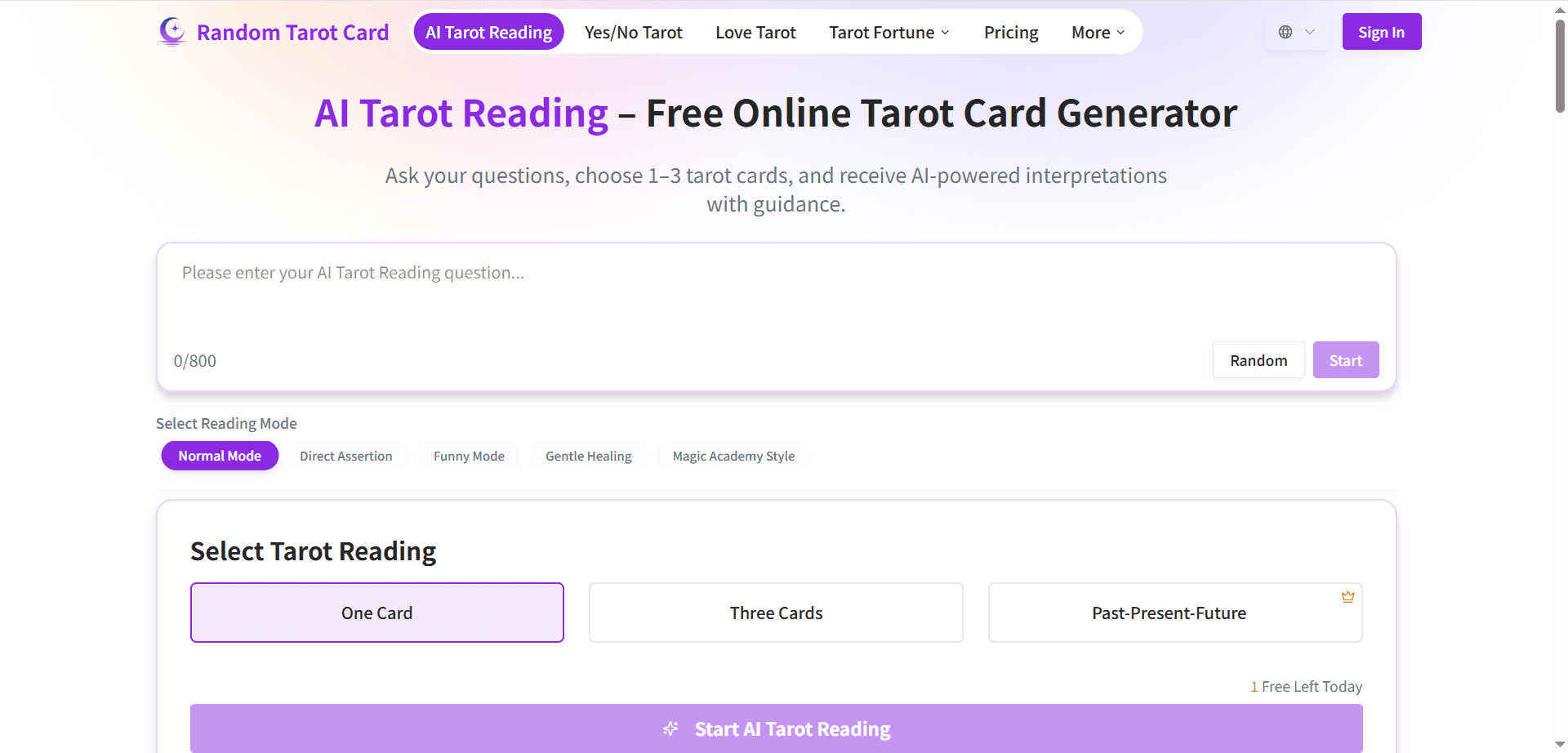 Random Tarot Card image 2