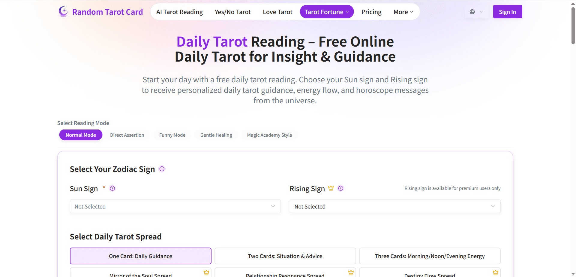 Random Tarot Card image 3
