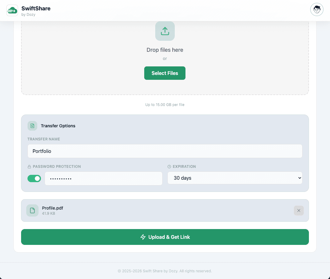 SwiftShare - Fast & Secure File Transfer image 2