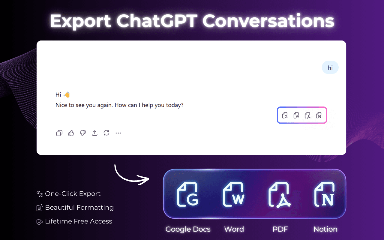 ChatGPT to PDF Chrome Extension image 3
