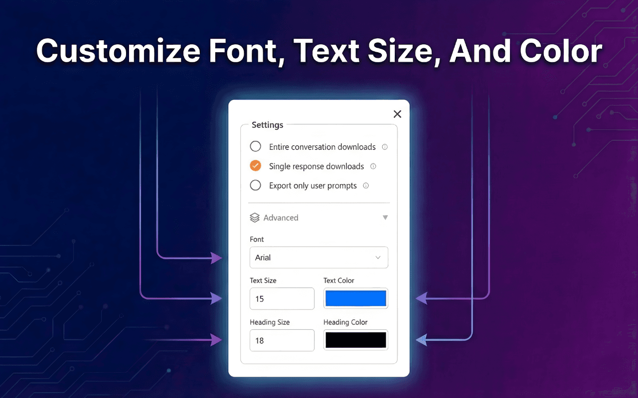 ChatGPT to PDF Chrome Extension image 4