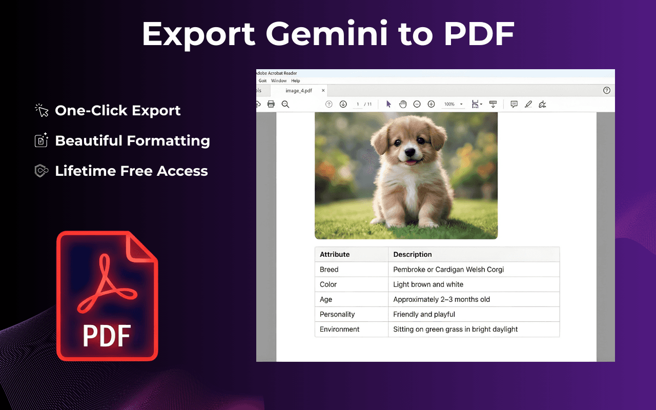 Gemini Exporter: Save to Word, PDF & More image 4
