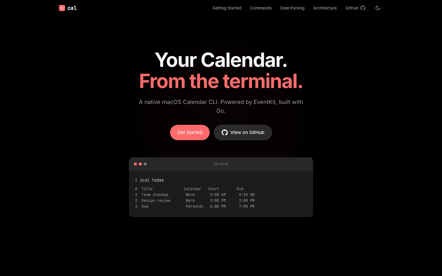ical - AI ready CLI for Apple Calendar image 2