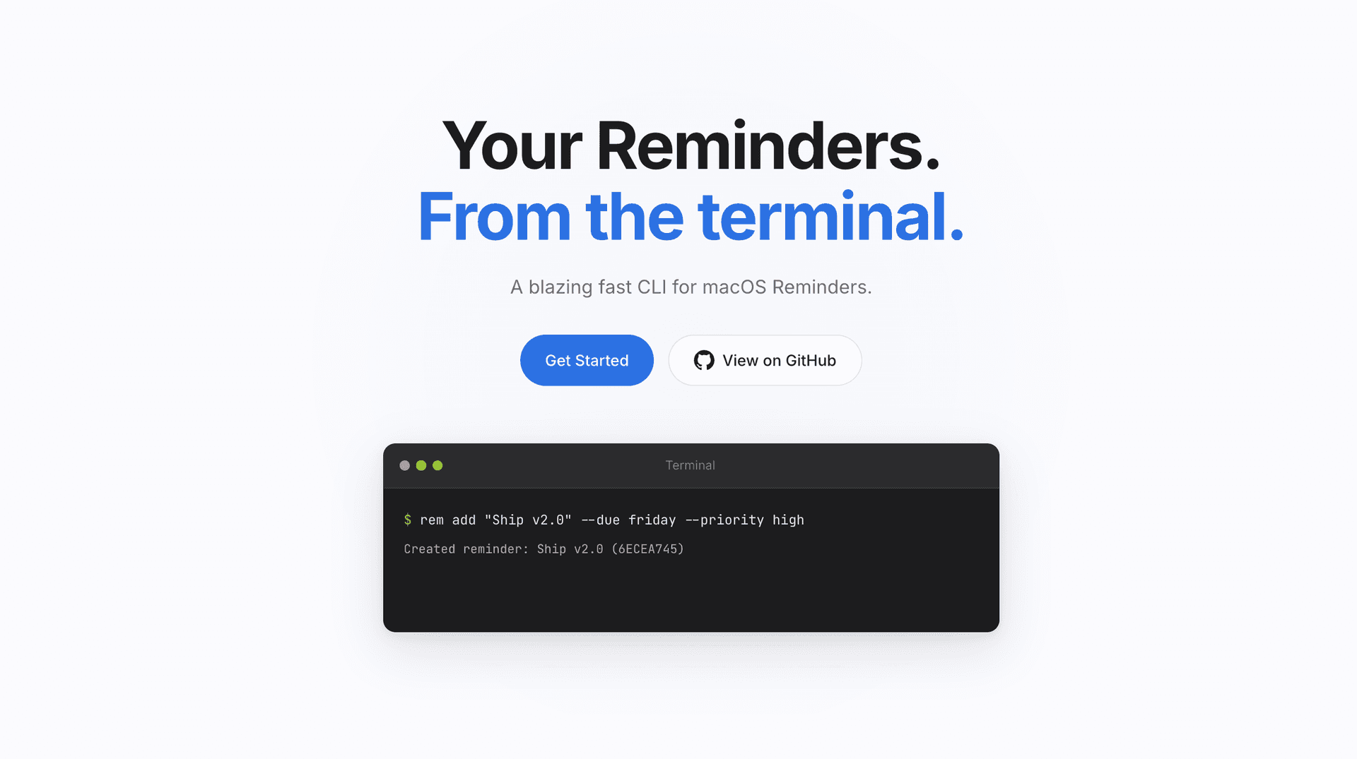 rem - a CLI for macOS Reminders image 2