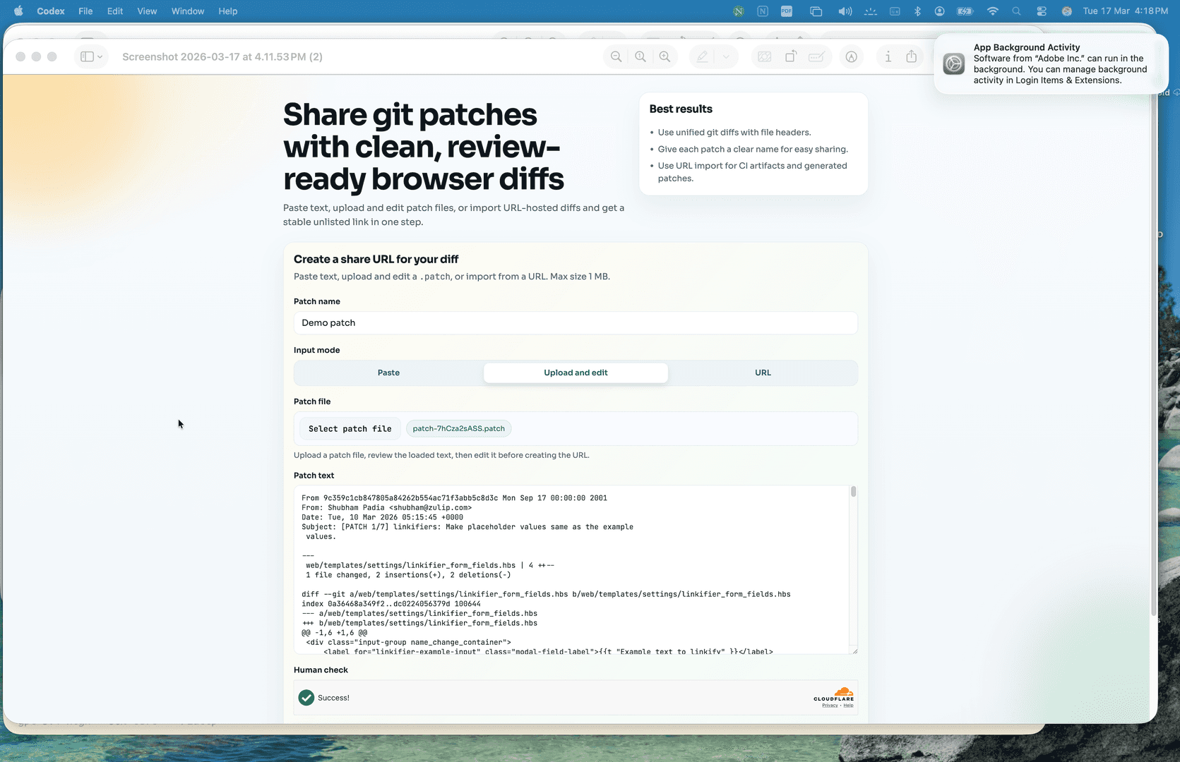 SharePatch | Share Git Patches image 2