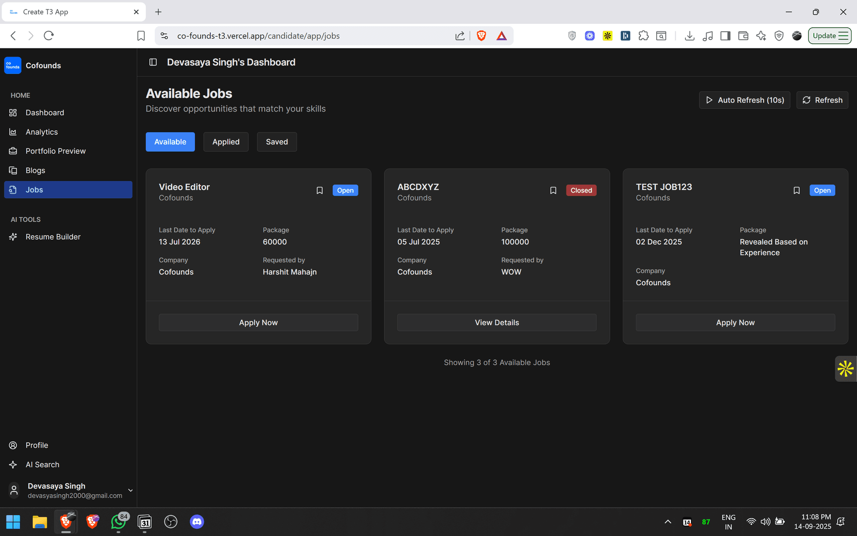 CoFounds - Find Your Dream Role image 1