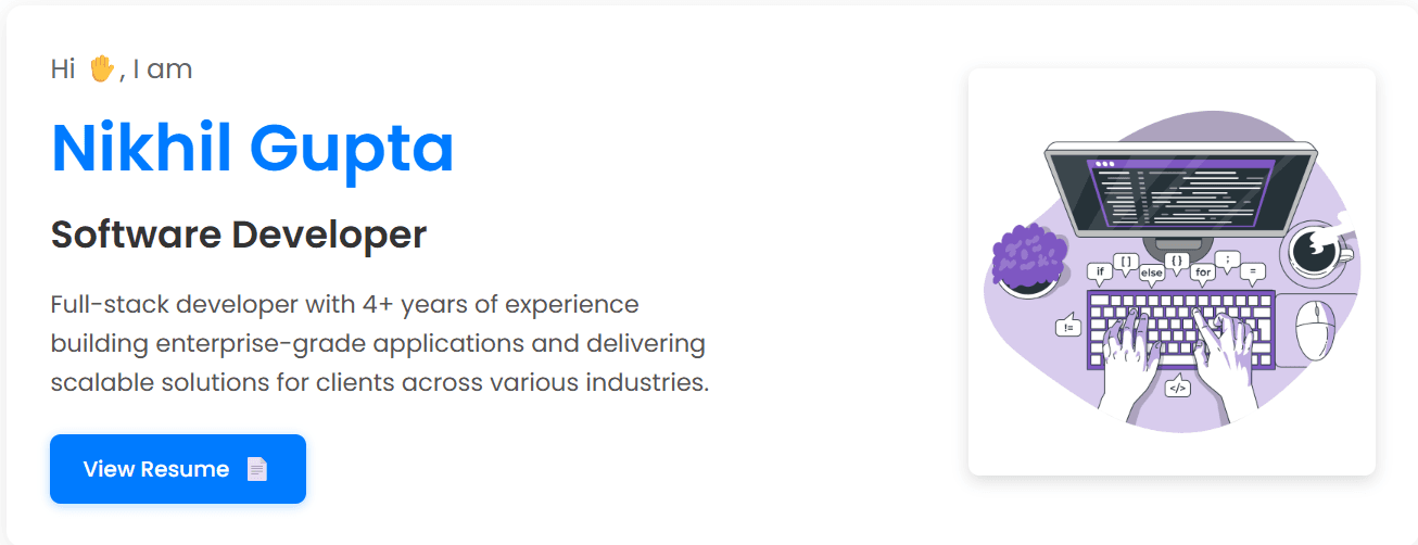 Nikhil || Portfolio image 1