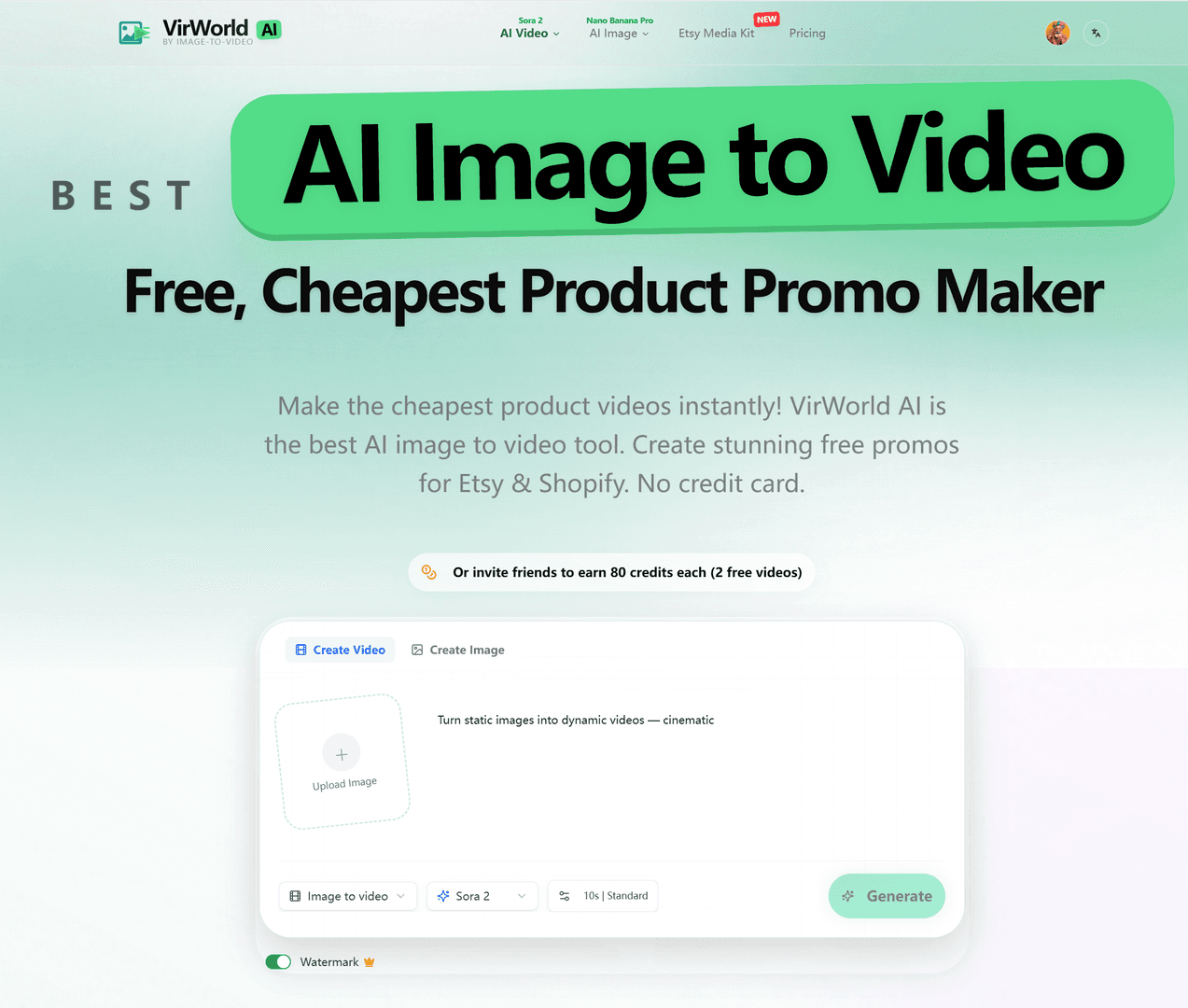 Best AI Image to Video Free&Cheapest image 2
