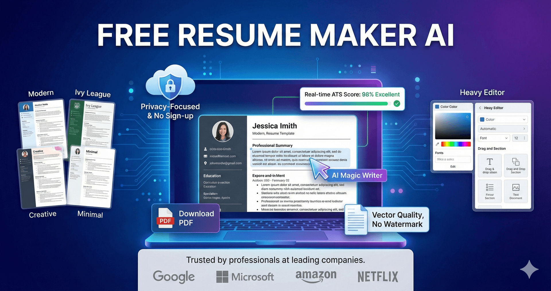 Free Resume Maker AI - 2026 image 1