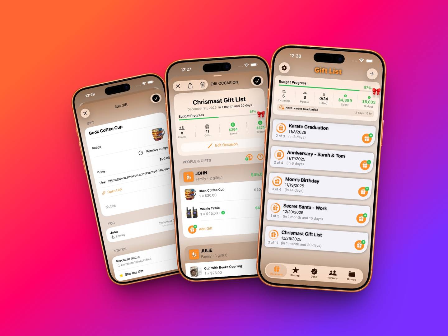 ‎Gift List Planner & Tracker image 2