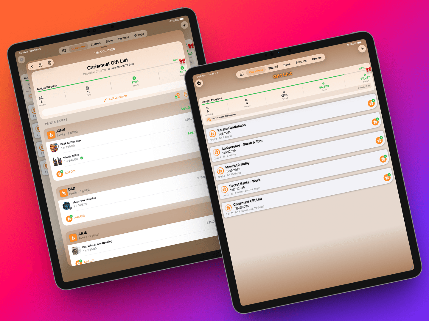 ‎Gift List Planner & Tracker image 3