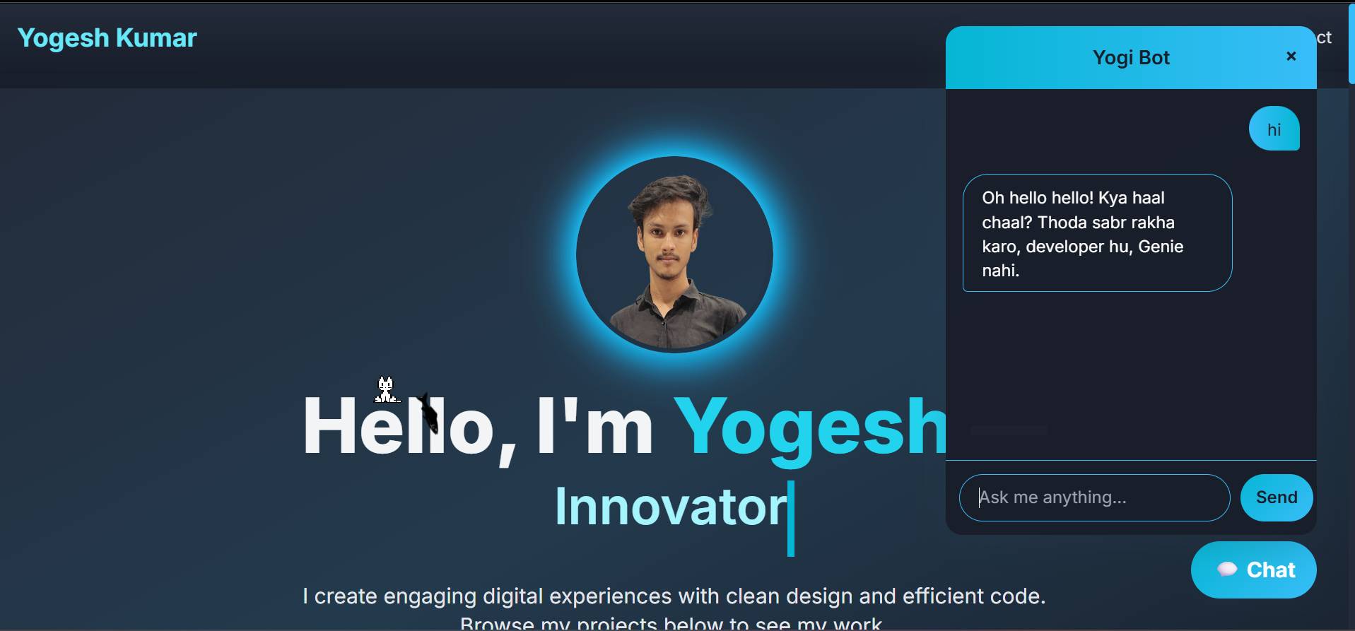 AI cat-fishing Portfolio image 1