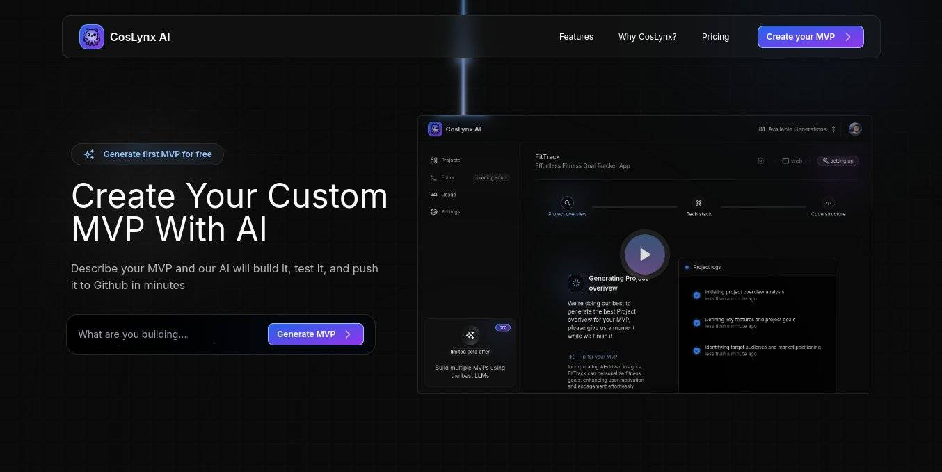 Coslynx.com ~ MVPs in Minutes