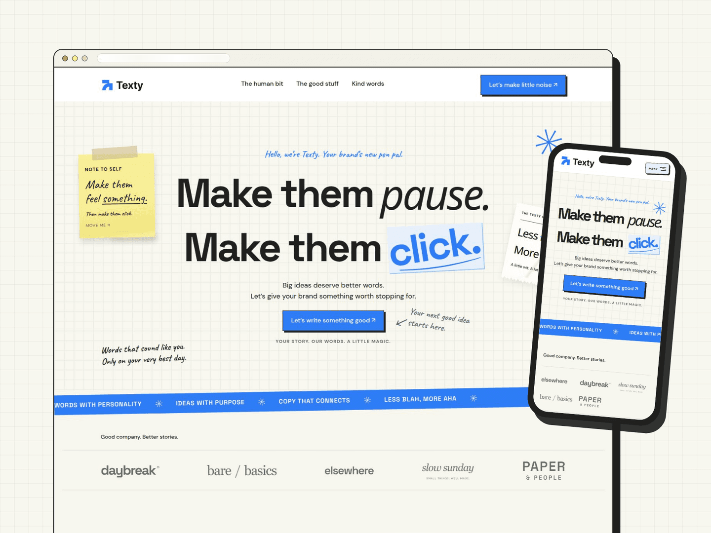Texty - Framer Template for Copywriters image 1