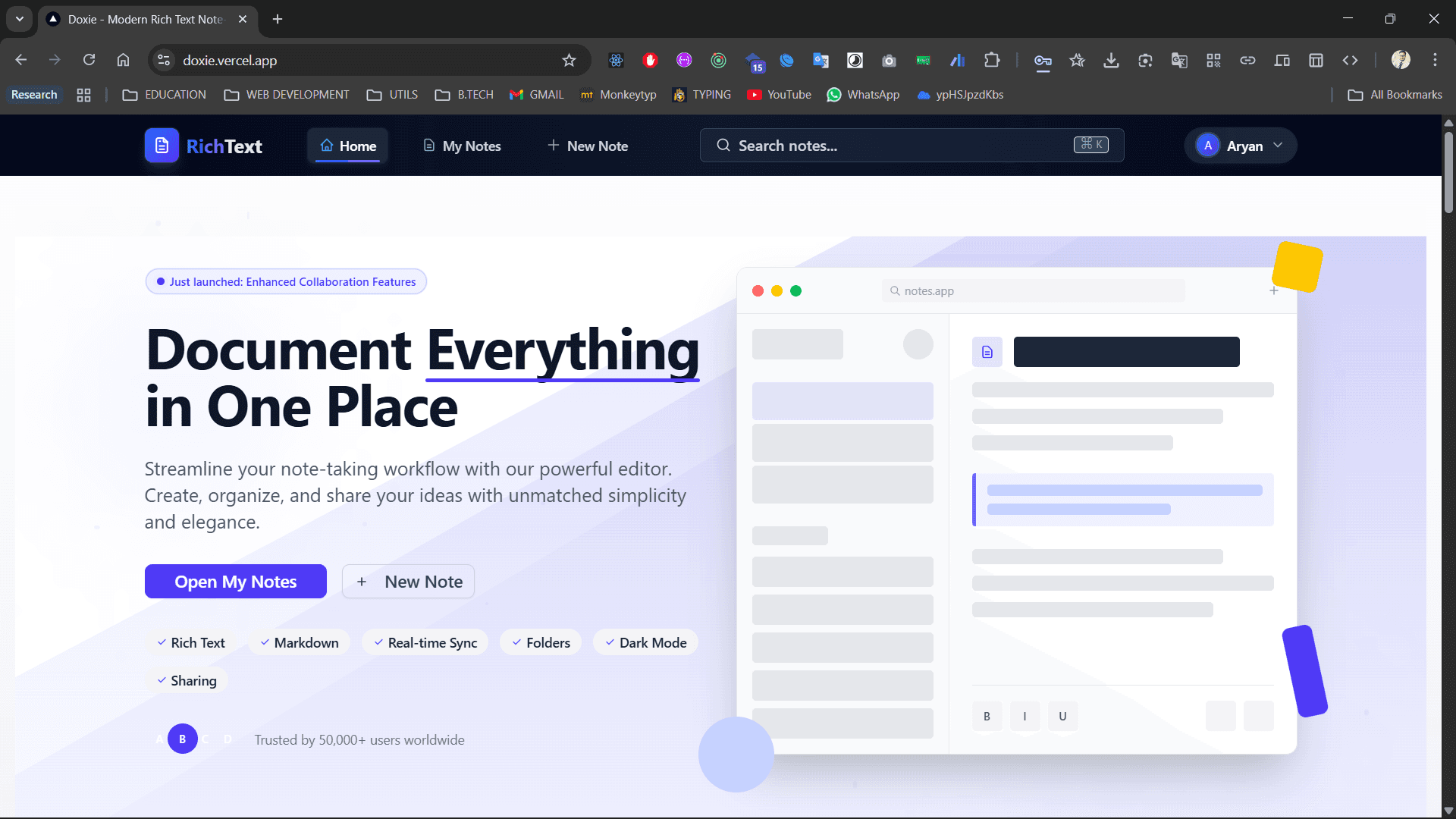 Doxie - Modern Rich Text Note-Taking App image 1