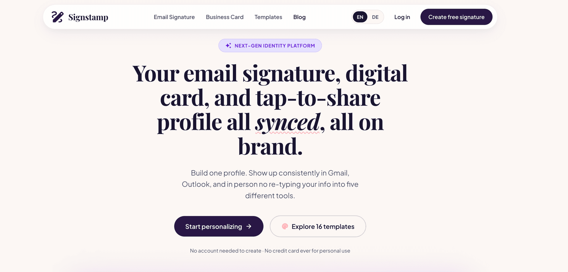 Signstamp: Professional email signatures image 2