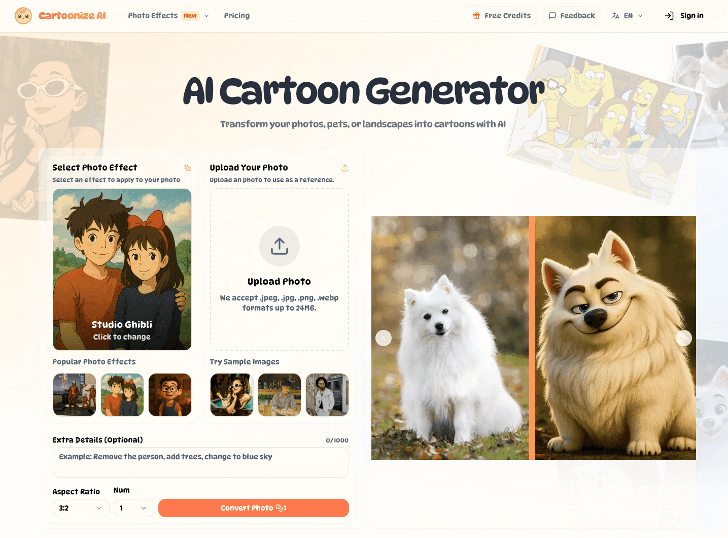 Cartoonize AI image 1