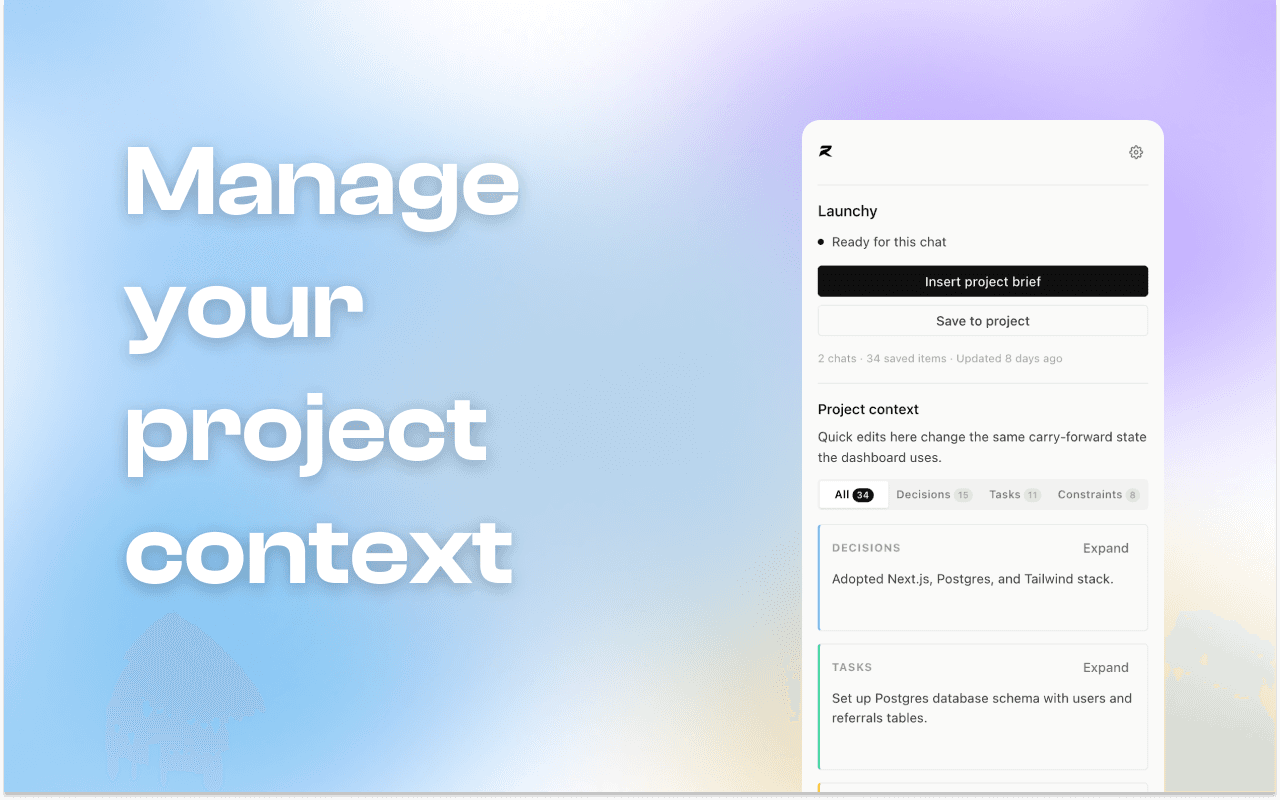 Relay — AI Memory & Context Sync image 2