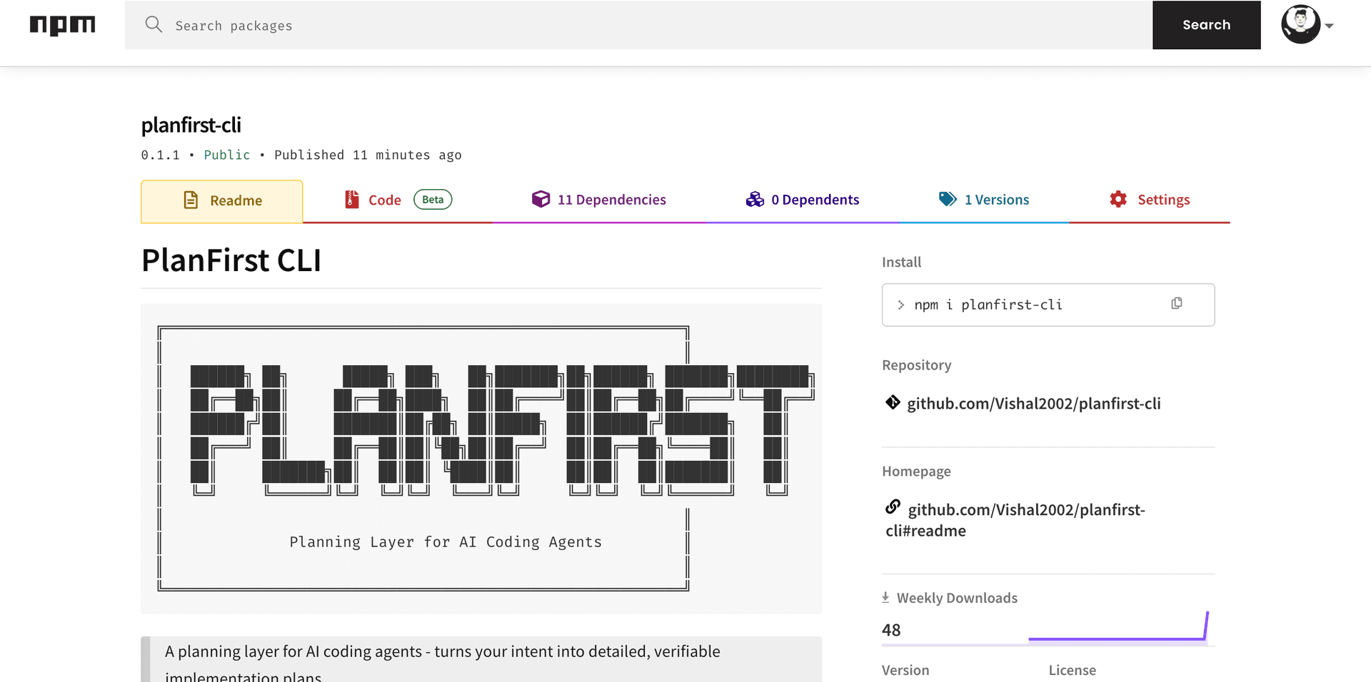 PlanFirst CLI image 2