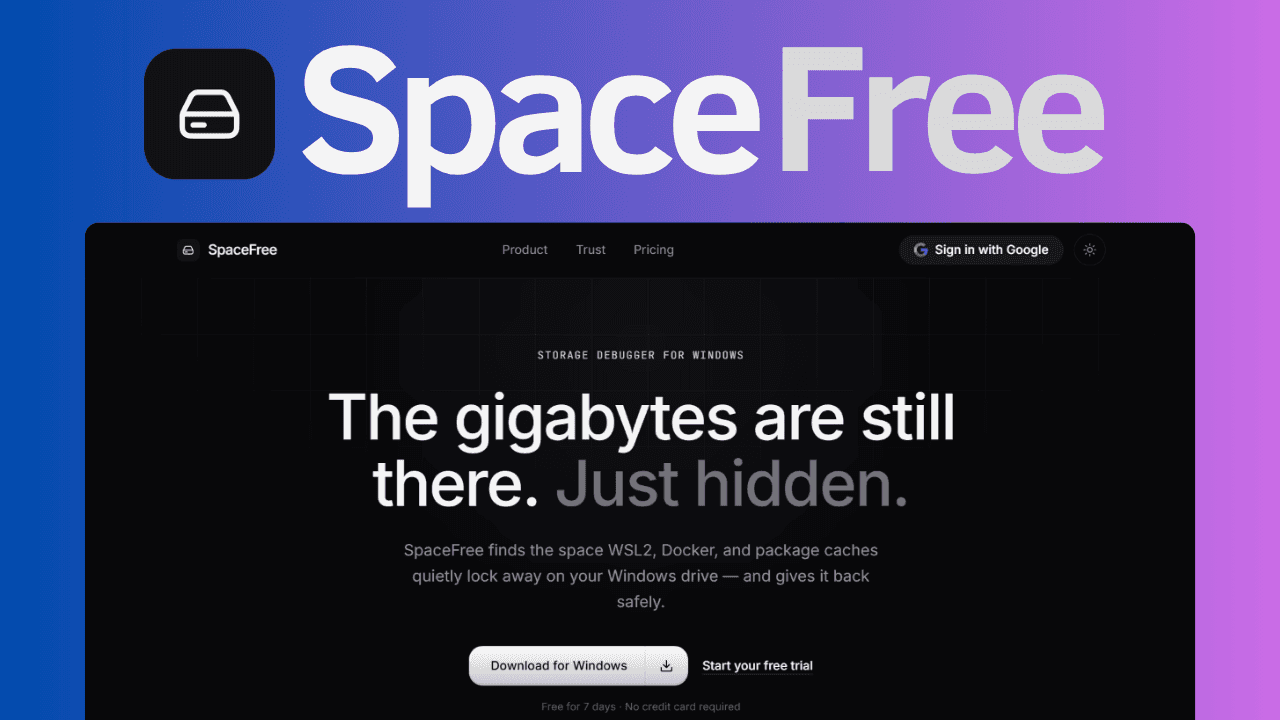 SpaceFree — Developer Storage Inspector image 2