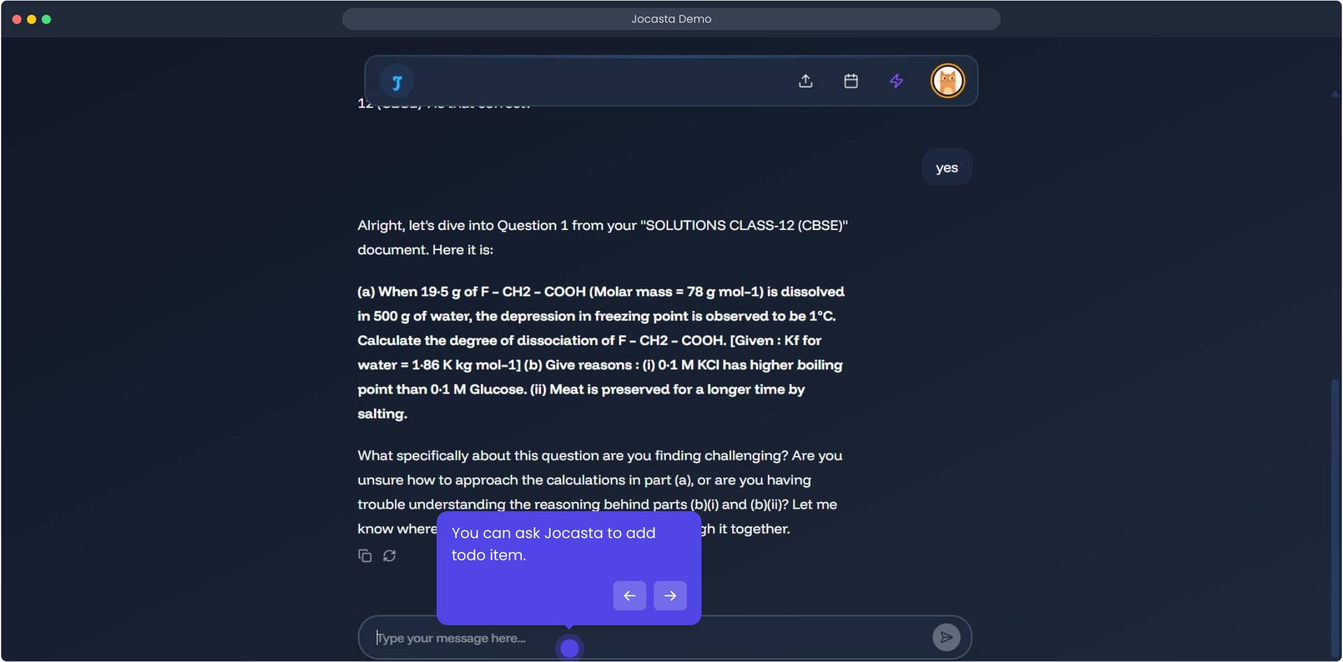 Jocasta AI screenshot 1