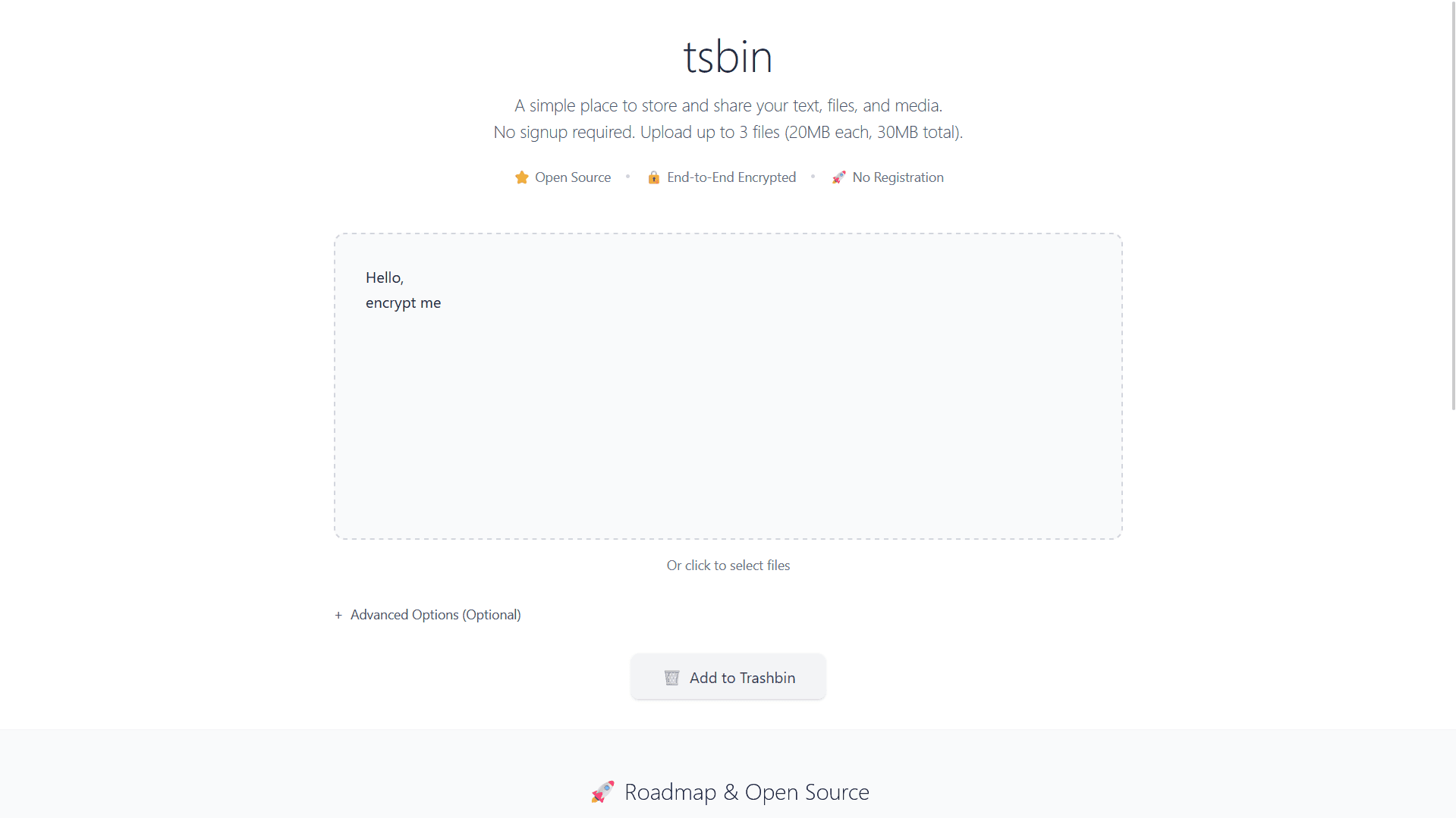 tsbin: A global bin. image 1