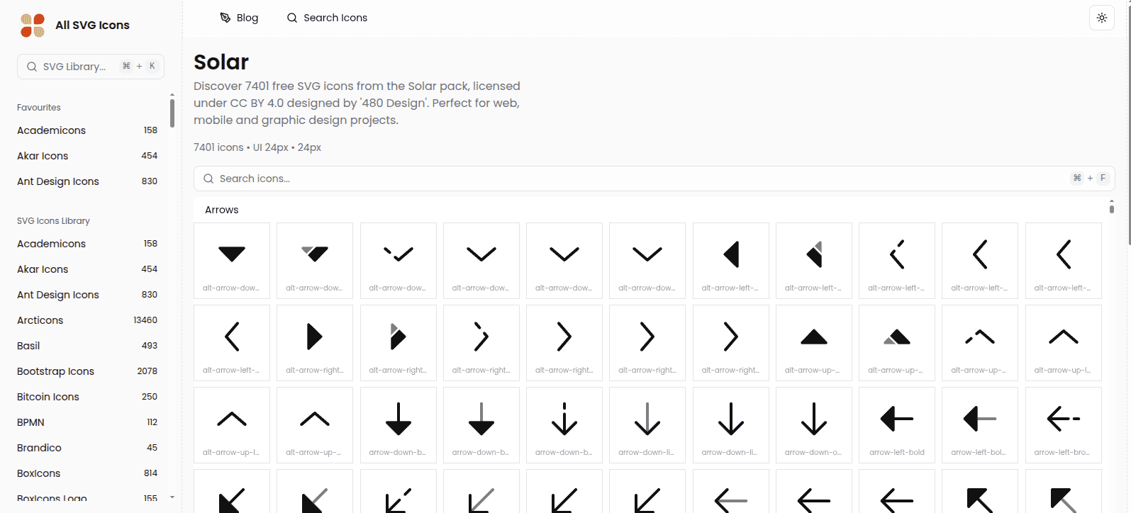 All SVG Icons - Free and Open Source SVG screenshot 2