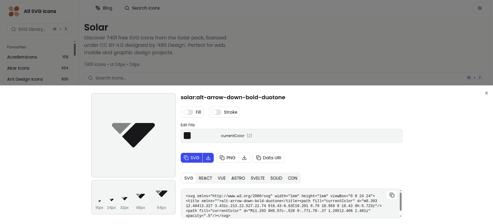 All SVG Icons - Free and Open Source SVG screenshot 3