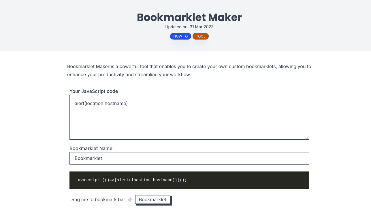 Bookmarklets image 4