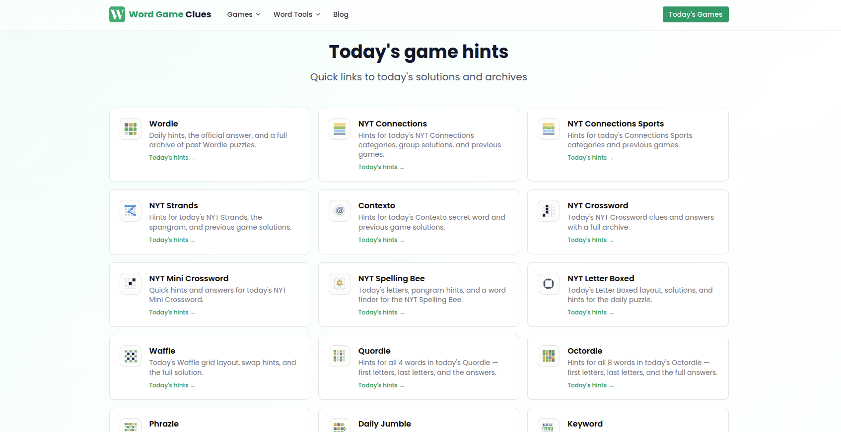 WordGameClues image 1