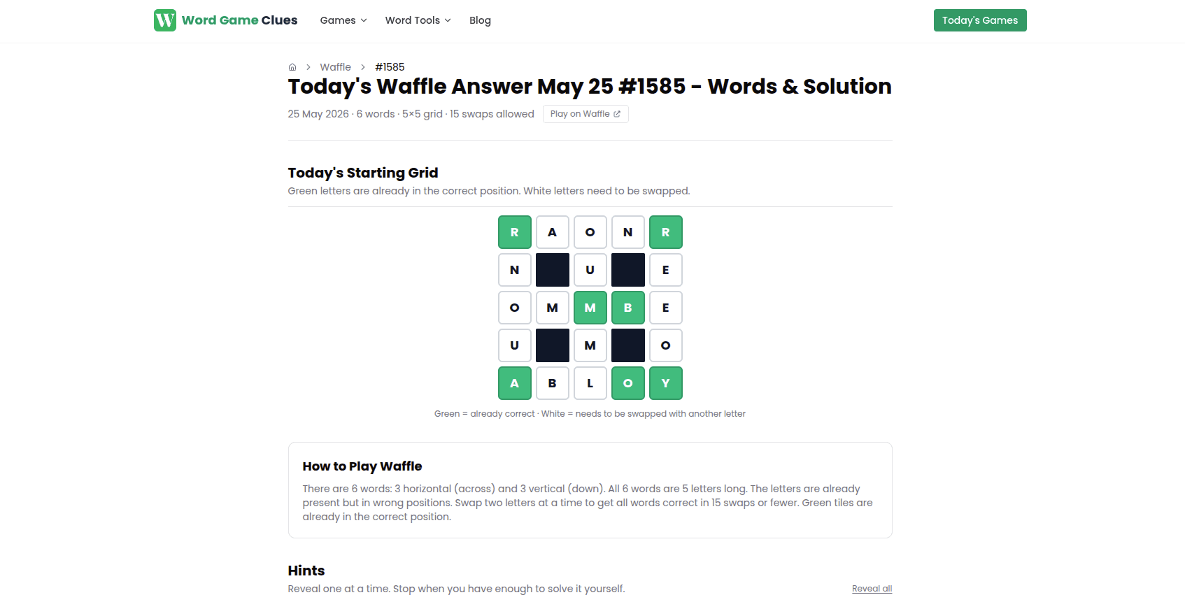 WordGameClues image 2