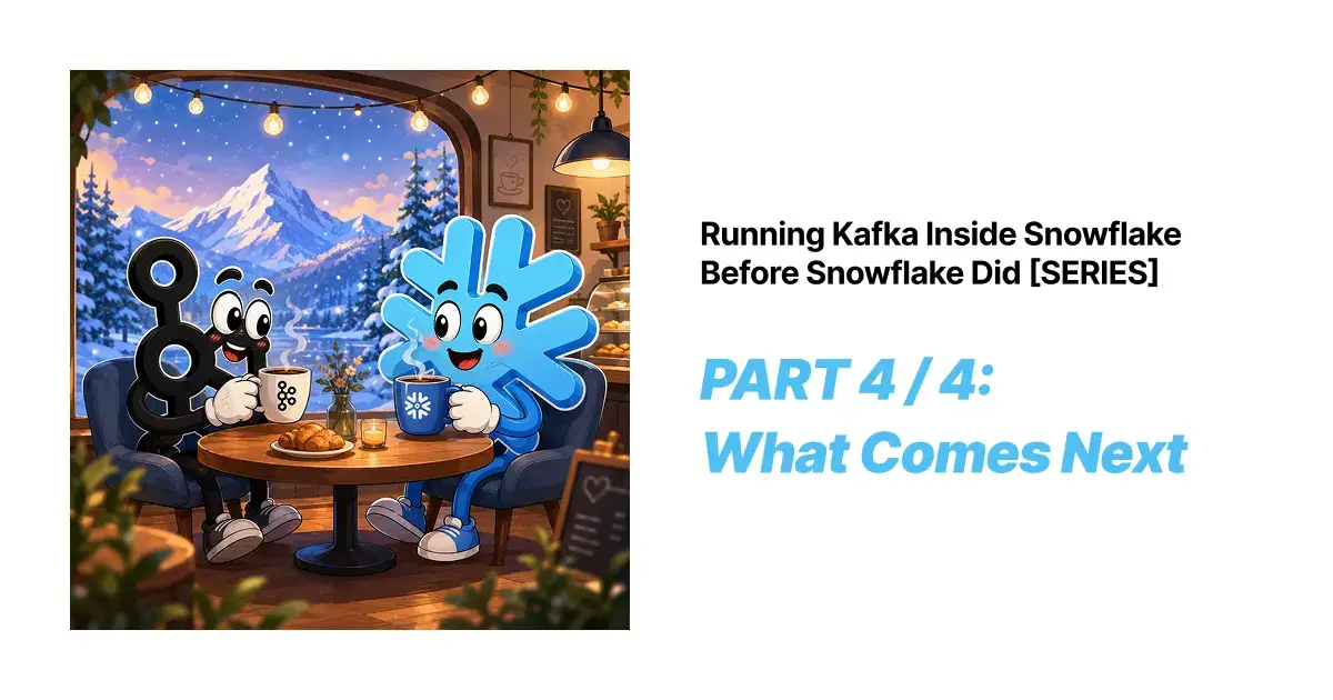 Running Kafka Inside Snowflake Before Snowflake Did: Part 4 of 4