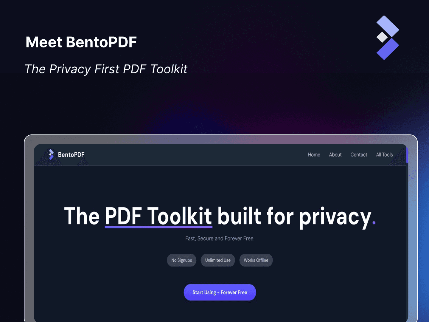 BentoPDF - The Privacy First PDF Toolkit image 1