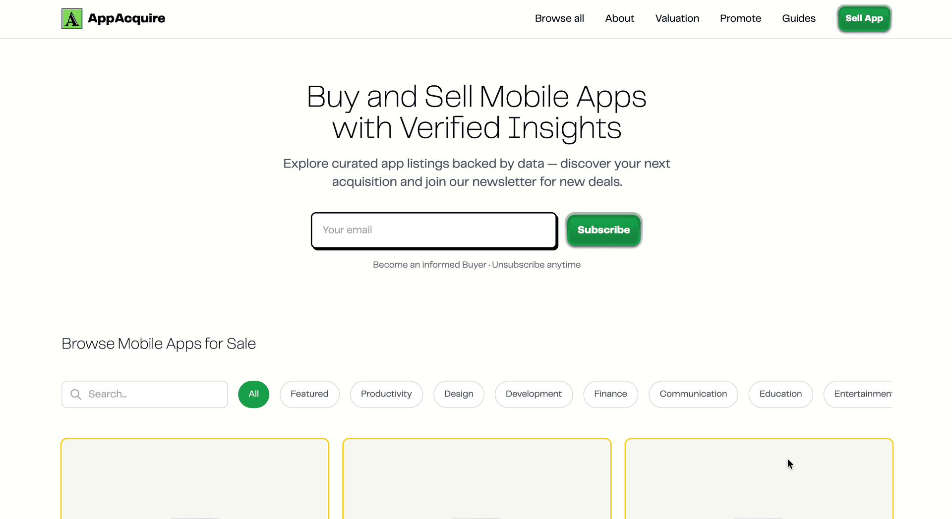 AppAcquire – Buy, Sell, and Discover Apps image 1
