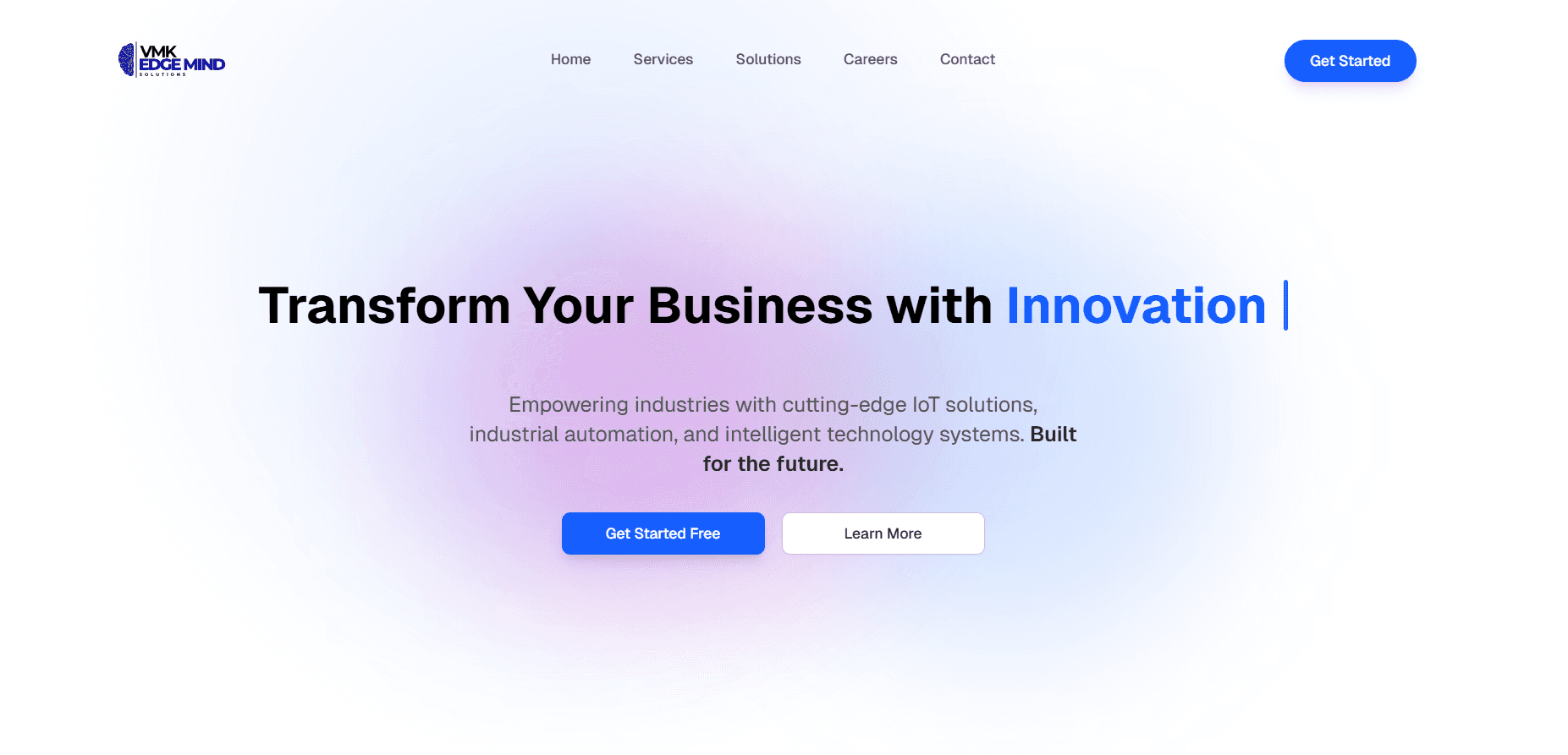 VMK EDGEMIND SOLUTIONS WEBSITE image 1