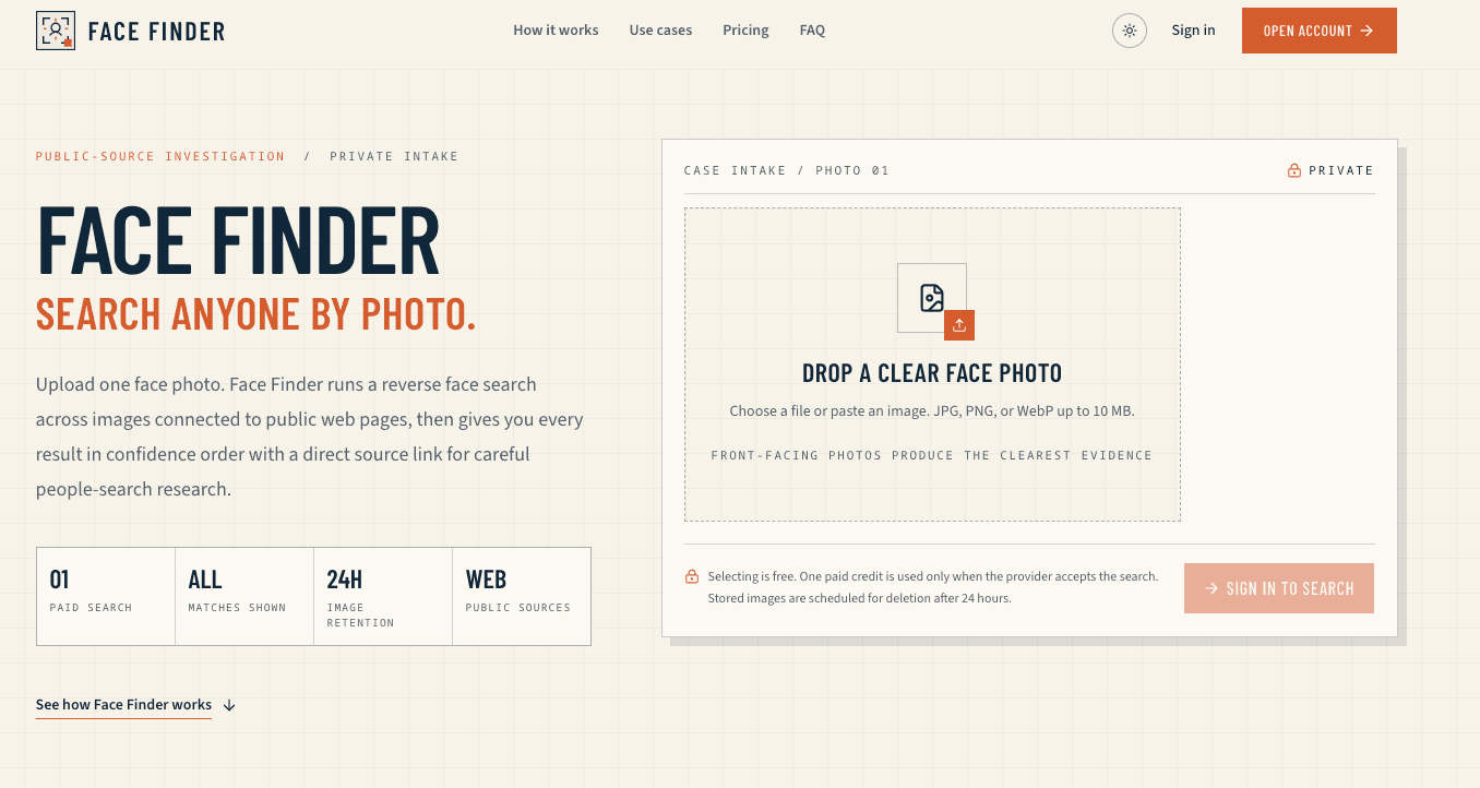 Face Finder image 1
