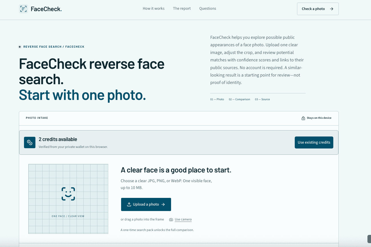 FaceCheck image 1