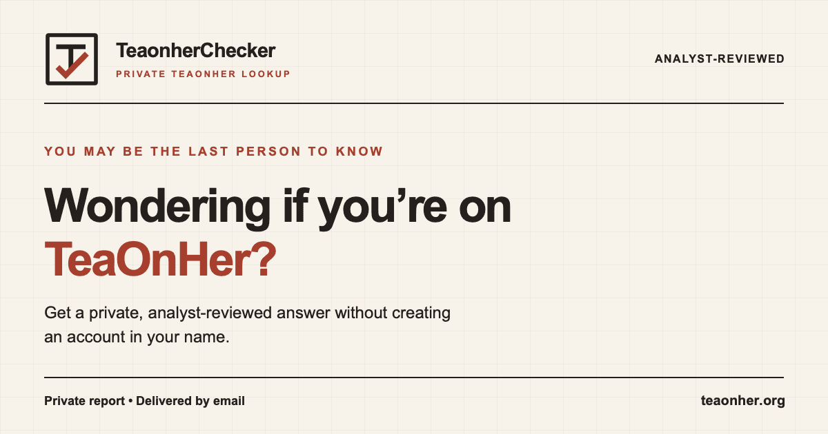 TeaonherChecker image 1