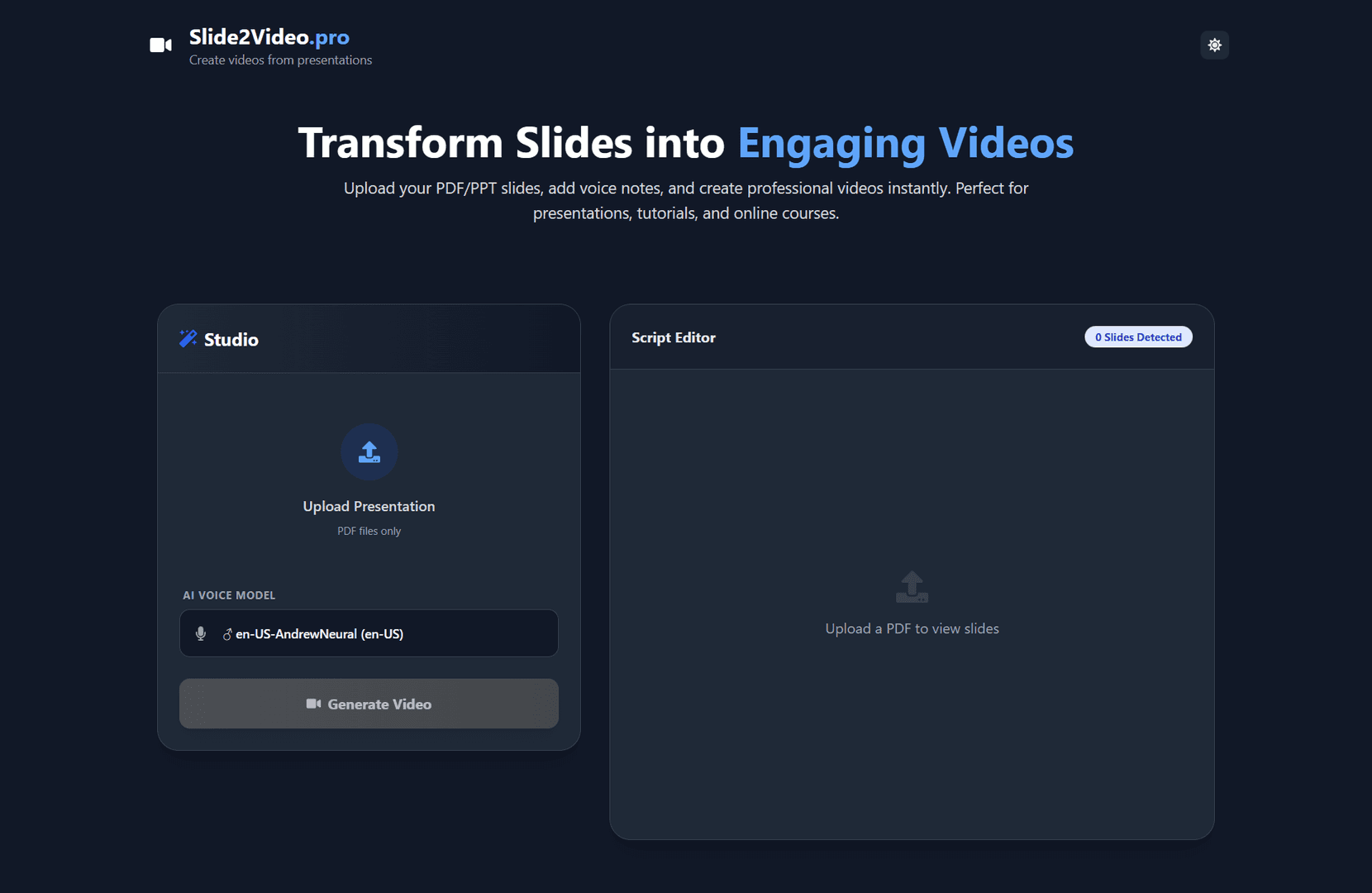 Slide2Video Pro | Create Videos from PDFs image 1