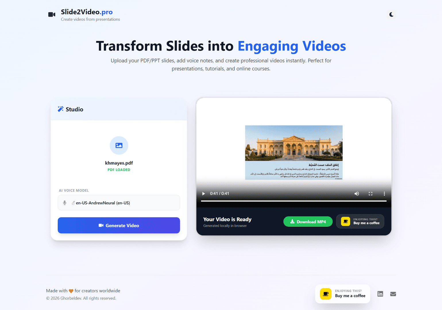 Slide2Video Pro | Create Videos from PDFs image 3
